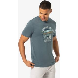 super.natural Landi Bio Jersey Tee Merino-shirt Herrer størrelse M farve grå/turkis