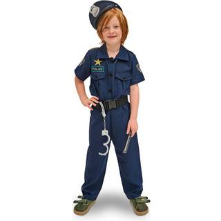 Børne Politibetjent Kostume Navy Blå 116-128 cm – Klar til action og leg!