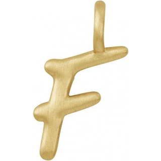 ByBiehl Love Letter bogstavsvedhæng F i forgyldt