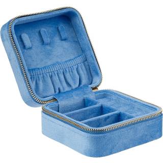 DARK Velvet Jewellery Box Mini Ibiza Blue