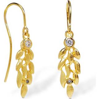 Blossom Copenhagen Forrest øreringe i forgyldt med cubic zirkonia