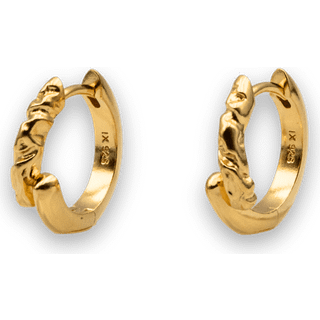 IX Studios Rustic Ørering Single Forgyldt Sølv DMB0366GD - Dame - 925 Sterling Silver