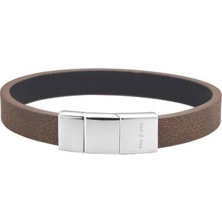 Son of Noa - Herre armbånd i brun kalvelæder 19-23 cm