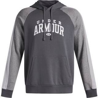 Under Armour Rival Fleece Colorblock Men's Hoodie Castlerock / Mod Gray / White XL