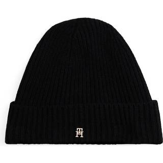 Pure Cashmere Rib-Knit Beanie