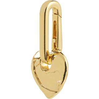 Pilgrim CHARM hjerte vedhæng, guldbelagt