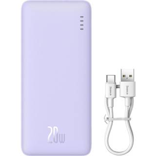 Baseus Airpow 20000mAh 20W powerbank (purple) Powerbank - Lilla - 20000 mAh