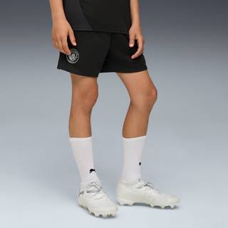 PUMA Manchester City Training Shorts Youth, Clothing, Black/Silver, 15-16Y