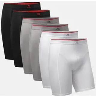 BAMBOO TRUNKS EXTRA LONG - Black | Grey | White / 6-Pack / L