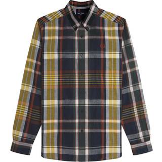 Fred Perry Madras Check Shirt Navy