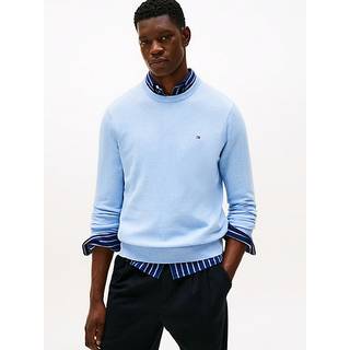 Tommy Hilfiger Tommy Hilfiger Blue Crew Neck Jumper With Cashmere
