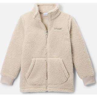 Columbia Kid's Rugged Ridge II Sherpa Full Zip Fleecejakke Børn størrelse 8 Years farve beige