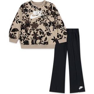 Nike Nike Sæt med blomsterprintede Sweatshirt og Leggings til små børn