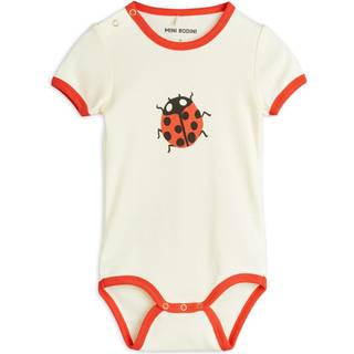 Mini Rodini Ladybugs Baby Body Offwhite 56/62 cm  Creme  56/62 cm  Unisex