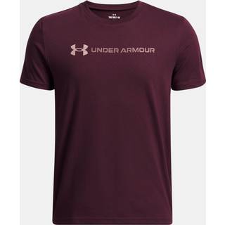 Under Armour Logo Wordmark Boys' Short Sleeve Dark Maroon / Maroon Mist YSM (127 - 137 cm)