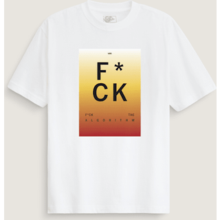 Vans - F*ck The Algorithm T-Shirt, Man, White, Size: XS - White - XS