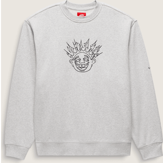 Vans - Skate Smile Spike Crew Sweatshirt, Man, Grey, Size: S - Grey - S