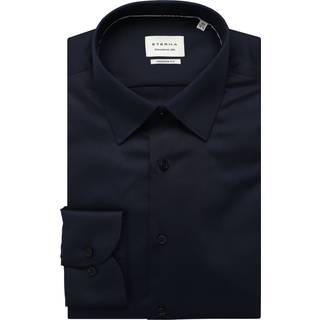 SLIM FIT Shirt in navy plain