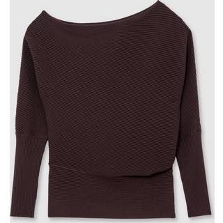 Reiss Reiss Lorna Asymmetrisk draperet striktrøje