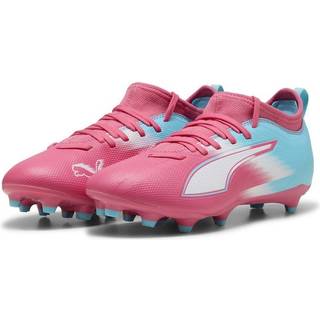 PUMA ULTRA 6 MATCH RE-CHARGE FG/AG Football Boots Youth, Shoes, Hero Blue/Sunset Pink/Garnet Rose, 34