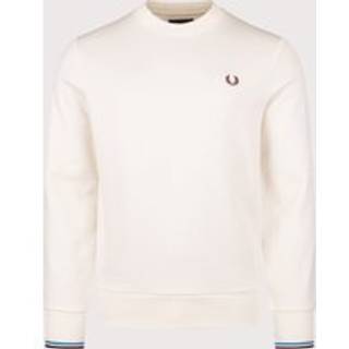 Fred Perry Herren Sweatshirt weiß unifarben