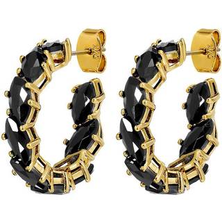 DYRBERG/KERN TAMARIN ØRERING 470016 (Gold, Black, ONESIZE)