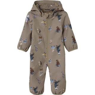 NAME IT Softshell Suit Alfa Silver Mink Go