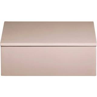 Mojoo Lux lakeret opbevaringsboks 19x19x7 cm Powder rose