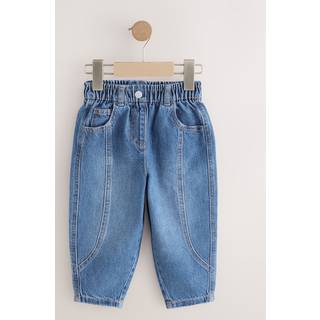 Next Mid Blue Denim Barrel Jeans (3mths-7yrs)