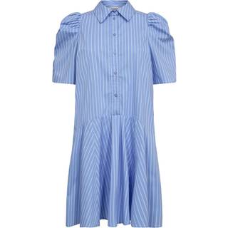 Co'couture Micacc Stripe Ss Shirt Dress Kjoler 36551 23-Pale Blue (XLARGE)