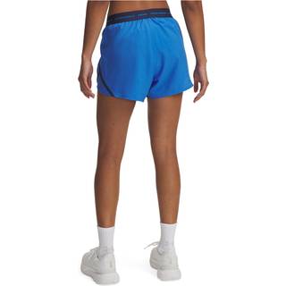 Under Armour Fly By Women's 3'' Shorts Blue Atlantis / Washed Navy / Reflective L