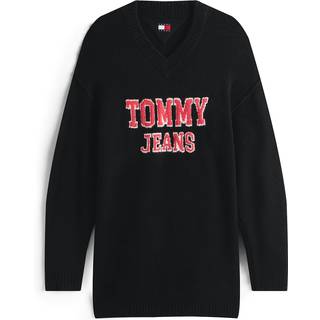 Varsity Intarsia Logo Mini Jumper Dress