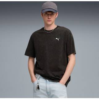PUMA Essentials Elevated Relaxed Wash Tee Men, Clothing, Black, S
