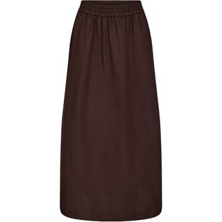 NÜMPH - Nujuny Long Skirt - Black Coffee - 36 - Brun - Skirts