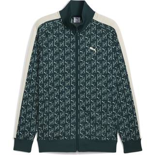 PUMA T7 All-Over Print Track Jacket Men, Clothing, Green Terrain, XXL
