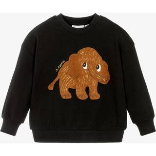 Mini Rodini GOTS Mammoth Sweatshirt I Chenille  Black 104/110 cm  Sort  104/110 cm  Unisex