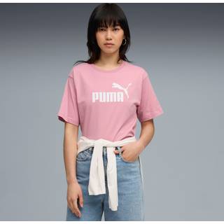 PUMA Essentials No. 1 Logo Relaxed Tee Women, Clothing, Poised Pink, L - Poised Pink - L