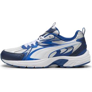 PUMA Milenio Tech Sneakers Unisex, Shoes, White/Mountain Blue/Silver, 44.5