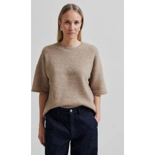 Selana Striktrøje, Camel Melange, S