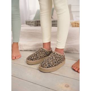 Next Animal Print Flatform Shoot Fleece Lined Slippers