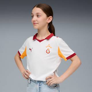 PUMA Galatasaray SK 25/26 Away Jersey Youth, Clothing, White/Intense Orange, 9-10Y