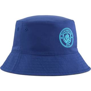 PUMA Manchester City ftblNRGY Reversible Bucket Hat, Sport, Blazing Blue/Bright Aqua, OSFA