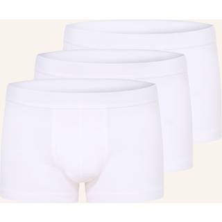 BOSS Black Herren Trunks weiß Baumwolle & Mix unifarben