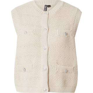 Pieces - Pcjena Sl O-Neck Knit Vest - 4842289 Silver Lining