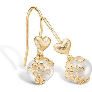 Blossom Copenhagen ørehænger i forgyldt med perle
