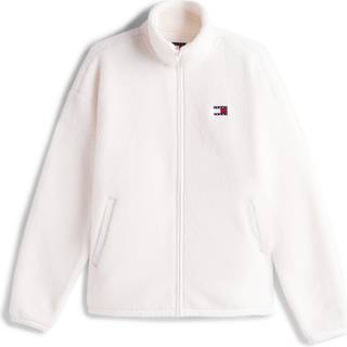 Tommy Badge Teddy Oversized Zip-Thru Sweatshirt