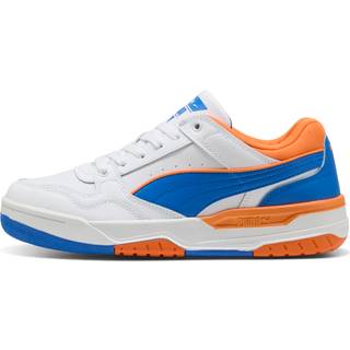 PUMA Rebound Retro Sneakers Unisex, Shoes, White/Royal/Rickie Orange, 40