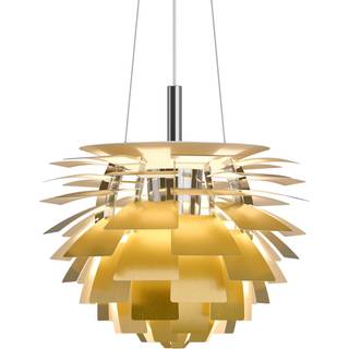 LOUIS POULSEN PH KOGLE Ø480 BØRSTET MESSING PENDEL