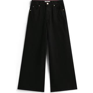 70s High Rise Wide Leg Black Jeans