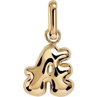 Camille Brinch Puffer Letter Vedhæng Forgyldt - Æ